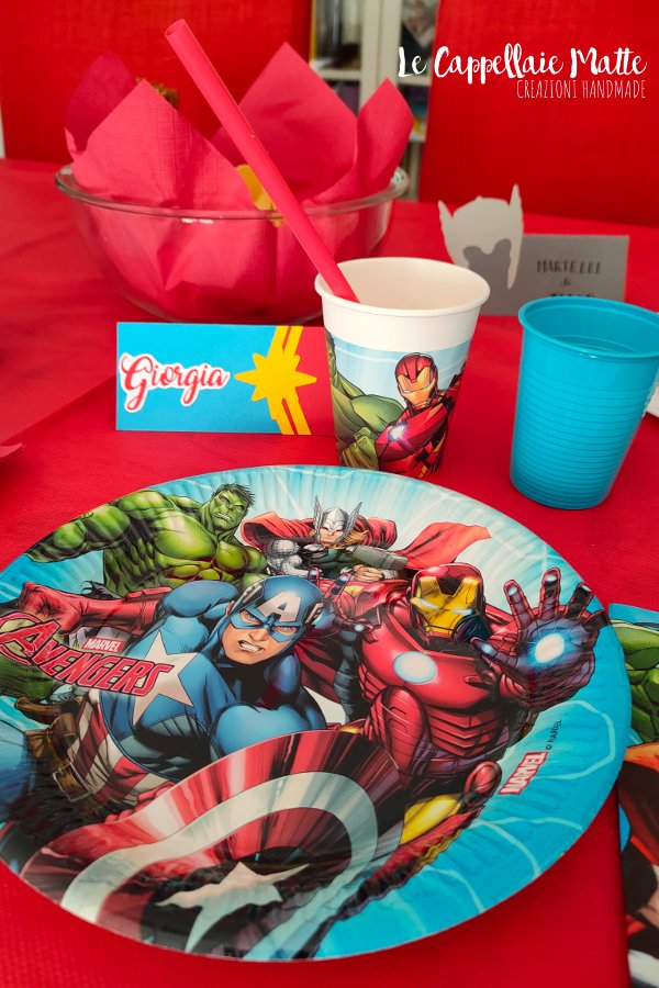 Festa a tema Avengers tavola