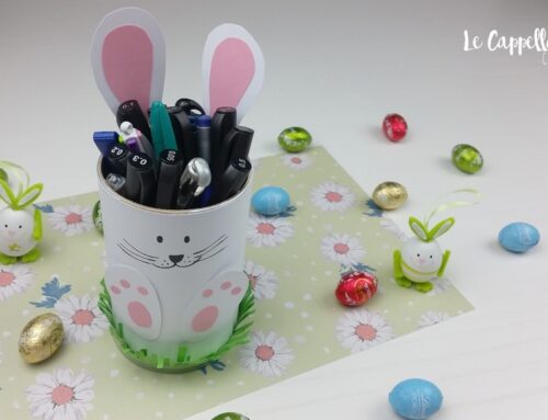Coniglio portapenne con il riciclo creativo – Tutorial di Pasqua